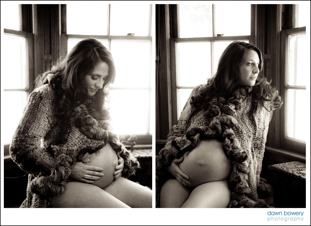 los angeles creative maternity shoot window light