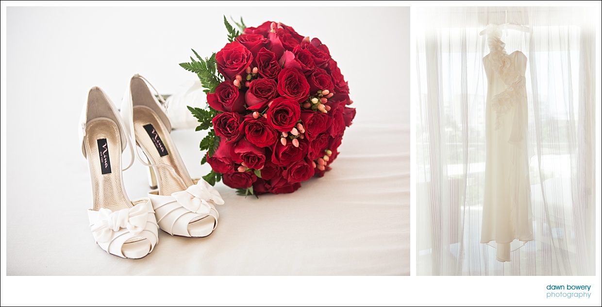 destination wedding photographer bouquet and shoes