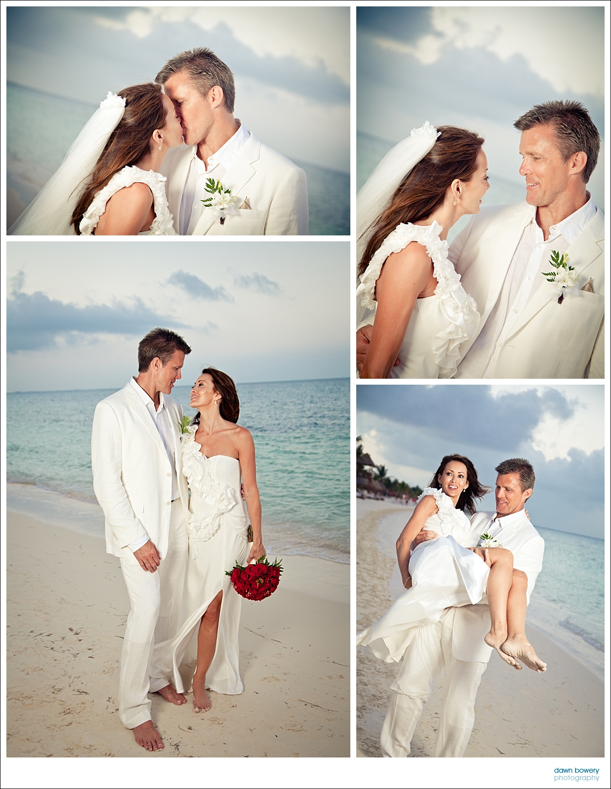 destination wedding photographer couple beach