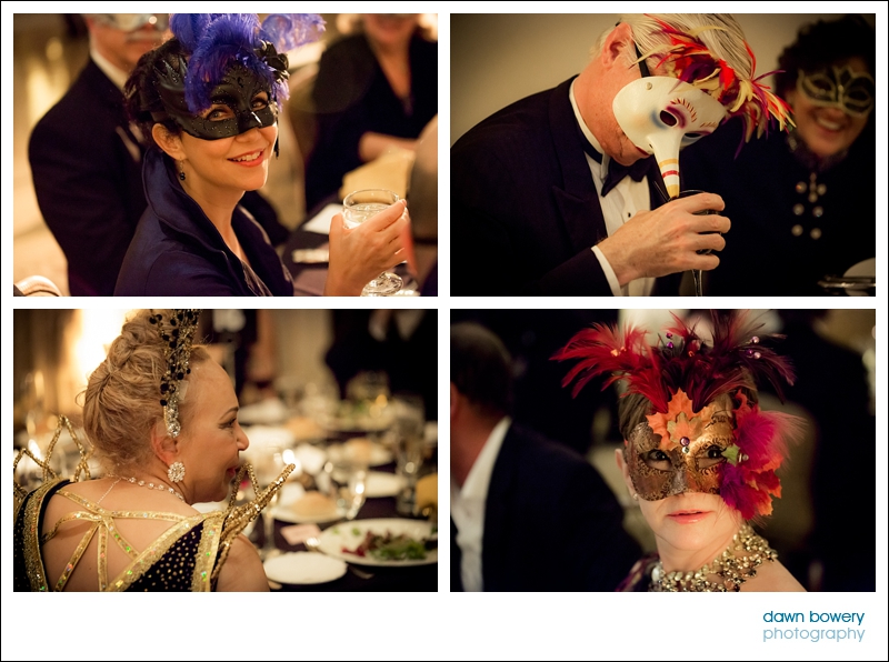 los angeles corporate event guests dinner masks