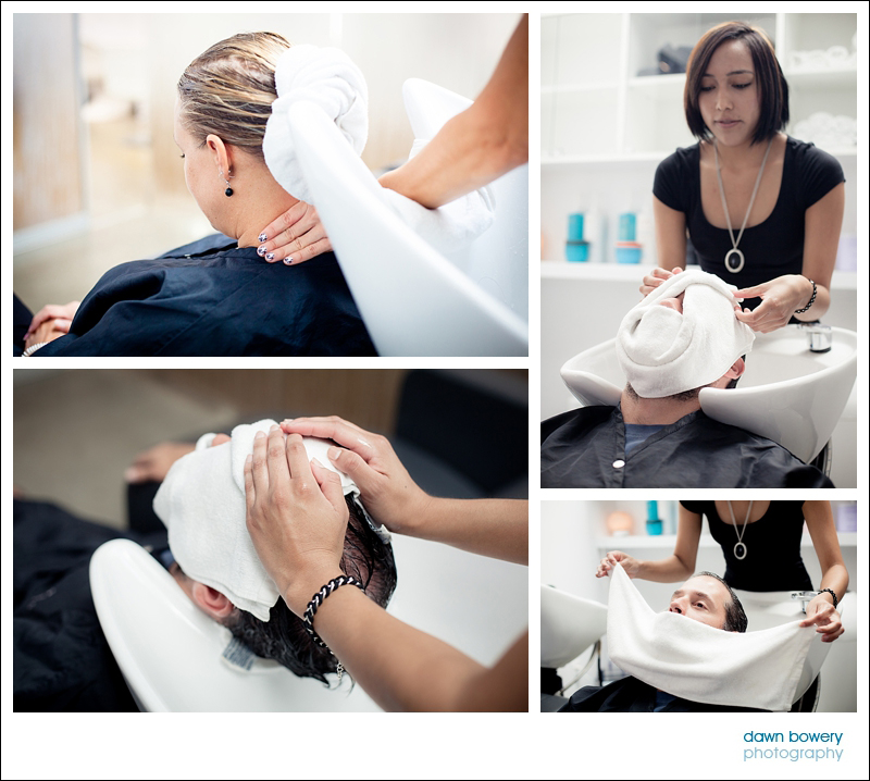 Los Angeles Editorial Photographer Hair salon salon nuuvo hair massage