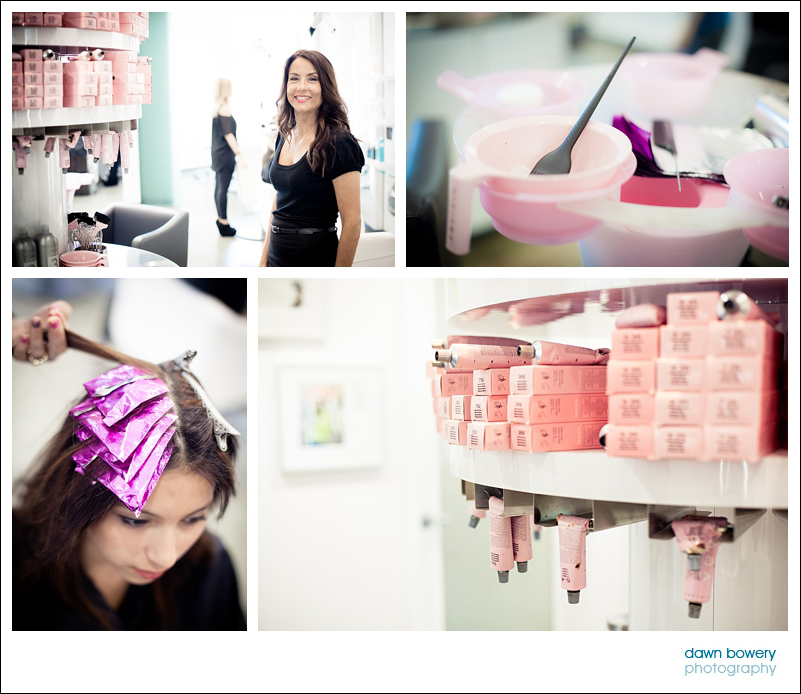 Los Angeles Editorial Photographer Hair salon -salon nuuvo colorist