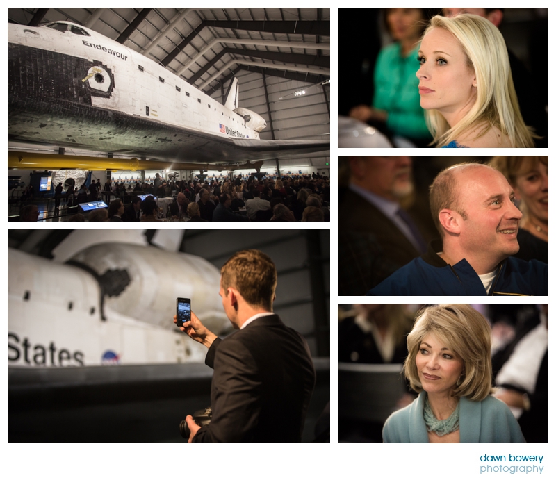 los angeles event photographer buzz aldrin audience at the endeavour