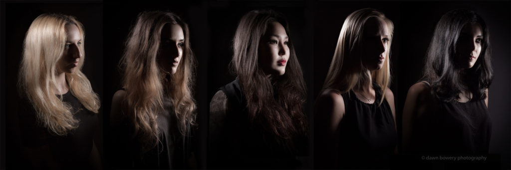 los angeles female rock band creative portrait shoot